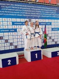 Спортсменка из Черноморского района завоевала серебро  на Спартакиаде учащихся  ЮФО по дзюдо