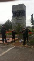 Полицейские ОМВД России по Черноморскому району   высадили Аллею памяти  в селе Кировском