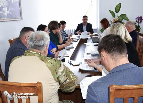 В Черноморском районе провели заседание оргкомитета по подготовке  к празднованию 80-летия Победы в Великой Отечественной войне