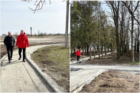 В Нижнегорском районе начали благоустройство парковой зоны
